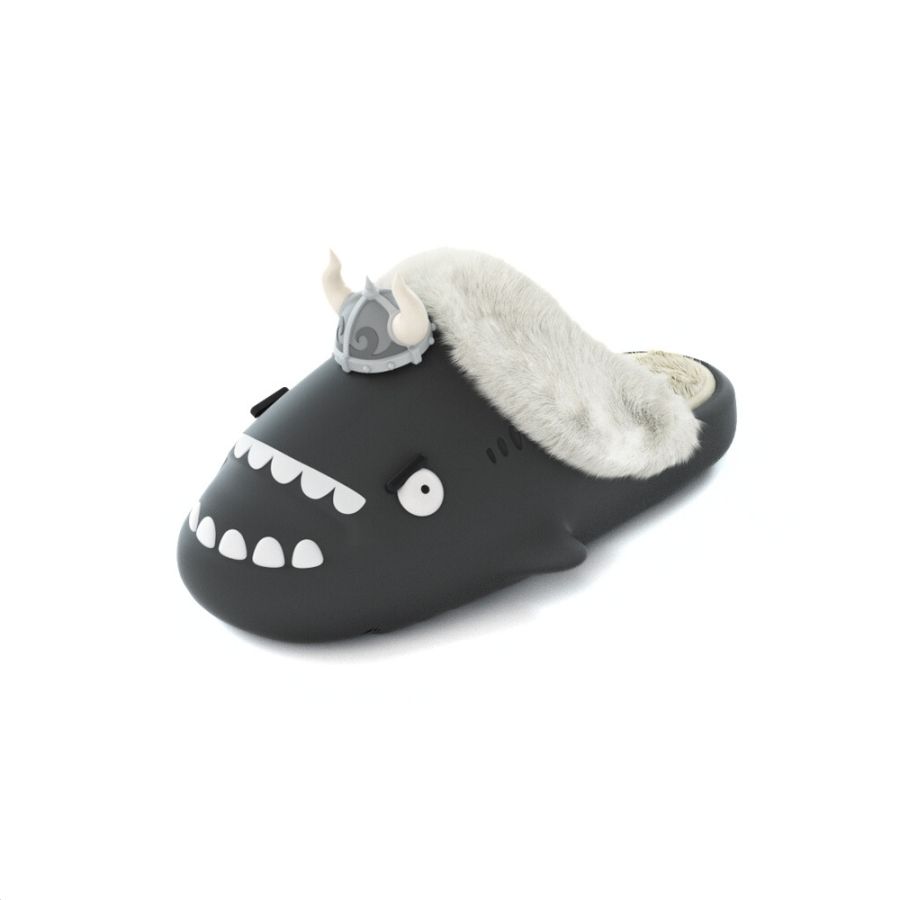 HelloSlippers Shark Winter Sharkicks Winter Viking Pirate, Open Toe Slippers Unisex