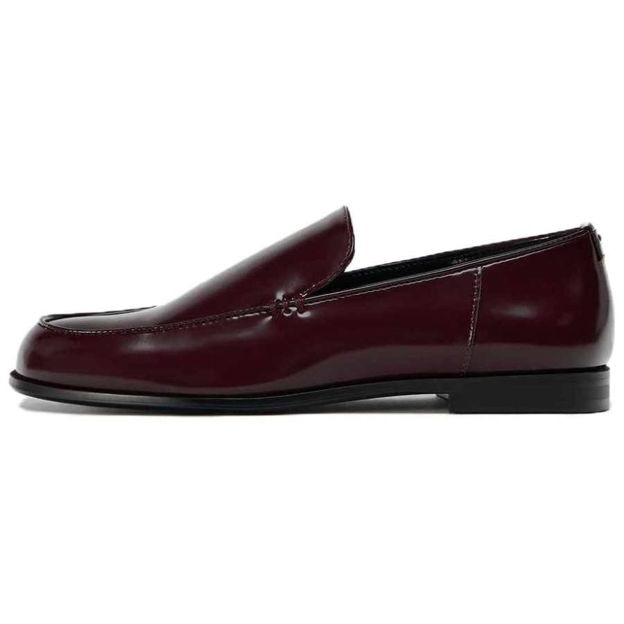 ZARA Loafers Women's Dark Red Color