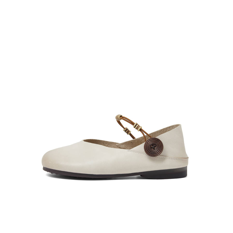 COMELY Mary Jane Shoes Women's Brown/Beige Gray