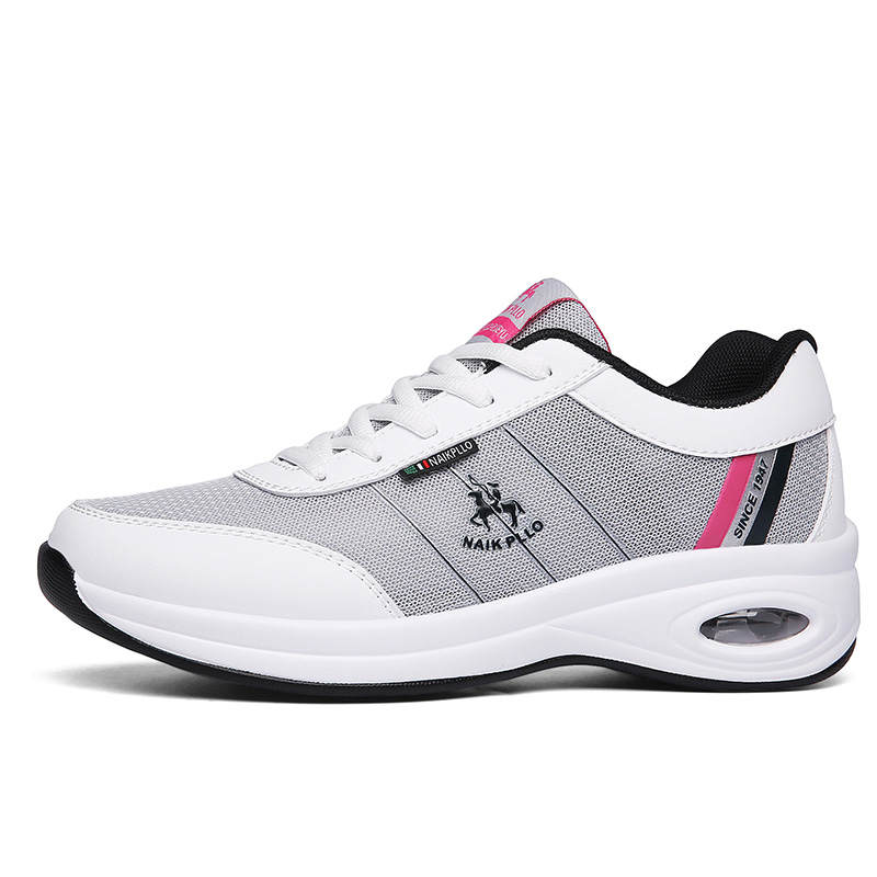 NAIKPLLO Fabric Lightweight Slip Resistant Lightweight Anti Slip Low top Running Shoes Women's