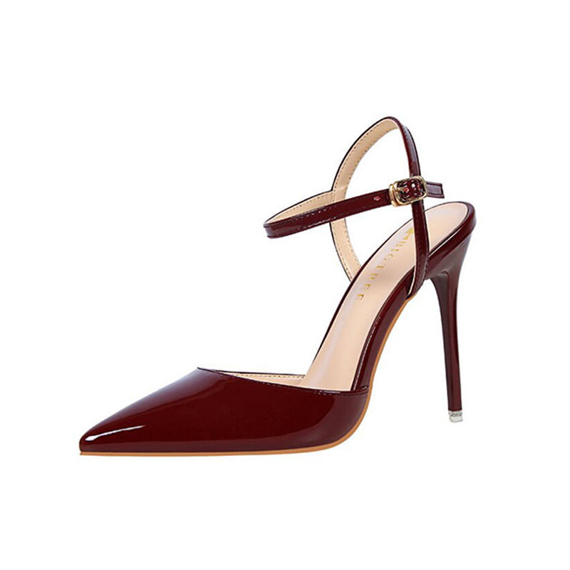 BIGTREE BIGTREE Patent Leather High Heels 10.5cm Women's