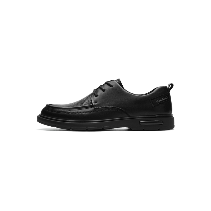 AOKANG Casual Leather Shoes Men's Black
