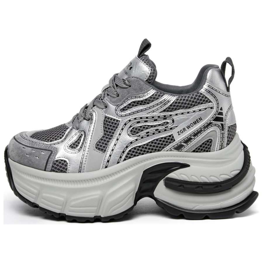 ZGR Height Increasing Low top Chunky Sneakers Women's
