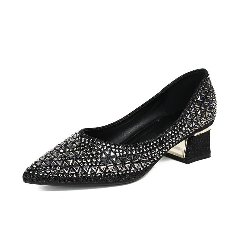 JIUXINGDAO High Heels Women's Silver