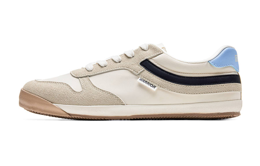 WARRIOR Abrasion Resistant Lightweight Wear resistant And Lightweight Low top Casual Shoes Unisex Beige Gray Black