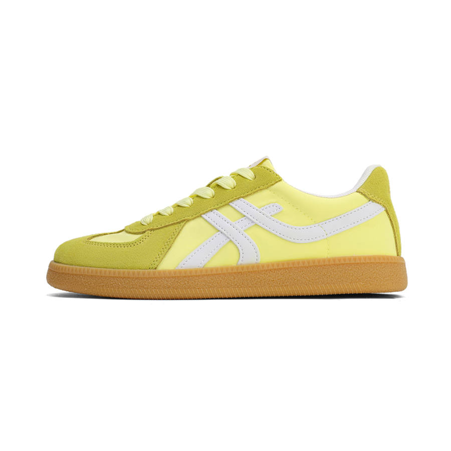 ANBU German Army Trainers Unisex Low Top Cream Yellow