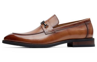 TRUMPPIPE Top Grain Cow Leather Dress Shoes Men's Brown