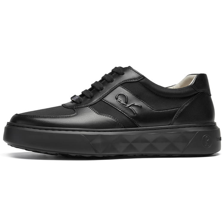 ROBERTA DI CAMERINO Cow Leather Low top Skateboard Shoes Men's Black