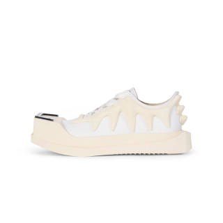 ANCIENT FOSSIL Low top Trendy Skateboard Shoes Unisex White