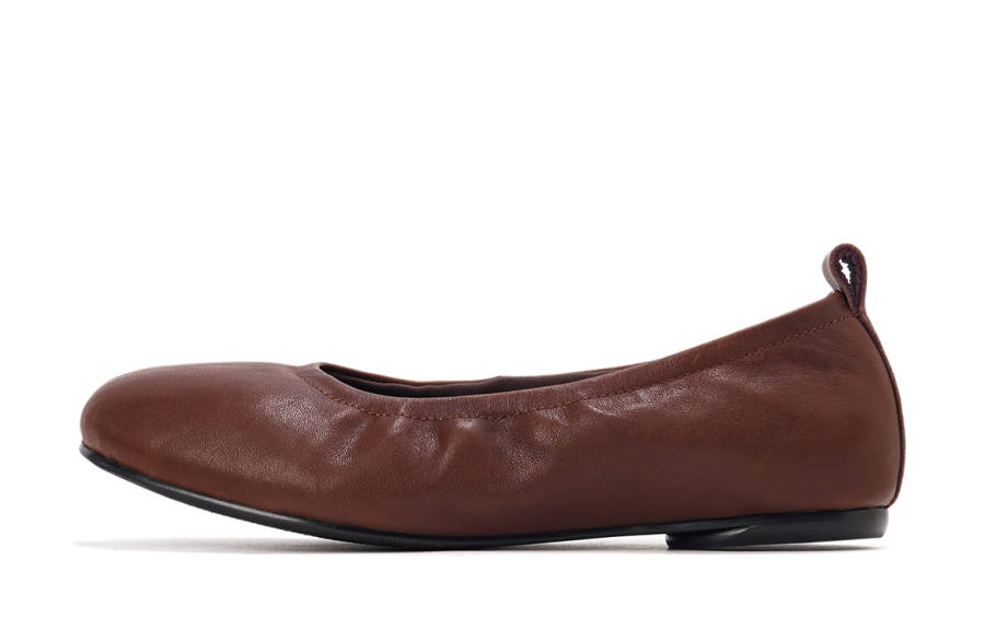 MINNETONKA Top Grain Cow Leather Casual Shoes Women's Burgundy