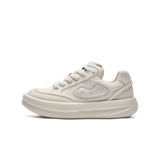IG+GI Top Grain Cow Leather Minimalist Fashion Low top Casual Shoes Men's Beige