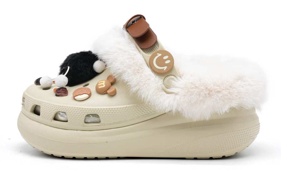Crocs Crocs Crush Clog Coal Ball Elf EVA Clogs Women's Bone White