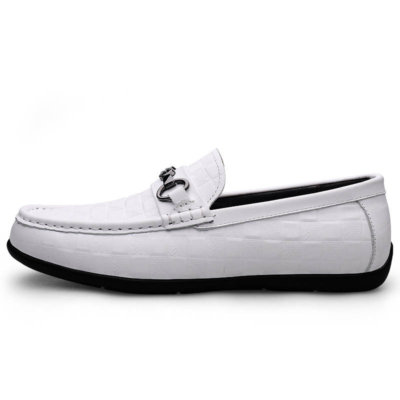 YIMINU Men's Casual Shoes Men's Low Top Black/White