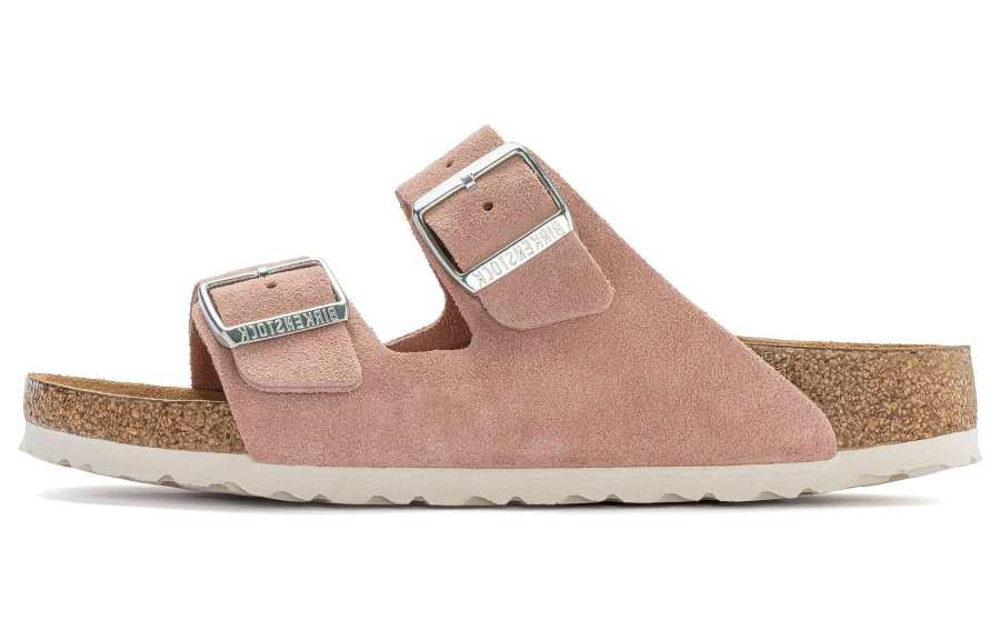 Birkenstock Suede Fashion Trend Slide Slippers Women's Pink Regular