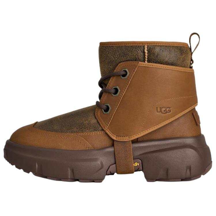 UGG UGG JLD Sheepskin Thermal Short Snow Boots Men's Chestnut