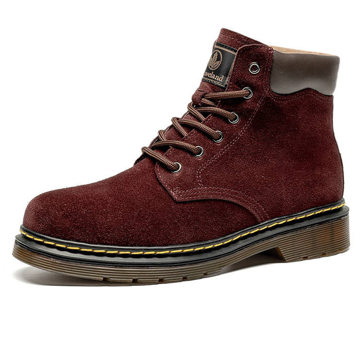 LEAVELAND LEAVELAND Cow Split Leather Combat Boots Unisex