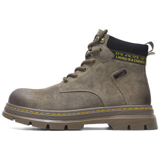 TRUE-N ZHENEN Winter Tactical Boots, Battle Royale Collection Combat Boots 4.5cm Men's Khaki