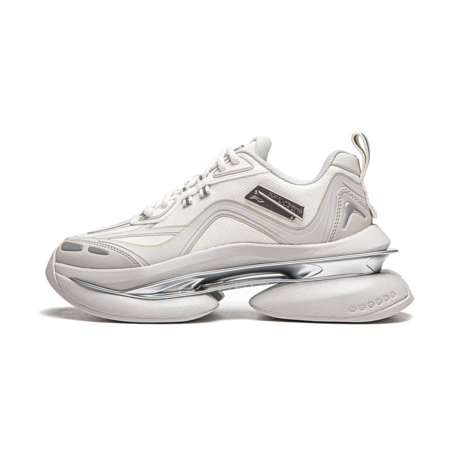 Li-Ning Li Ning Project* Spiritual Void Low top Casual Shoes Women's Ivory/Bellflower Gray
