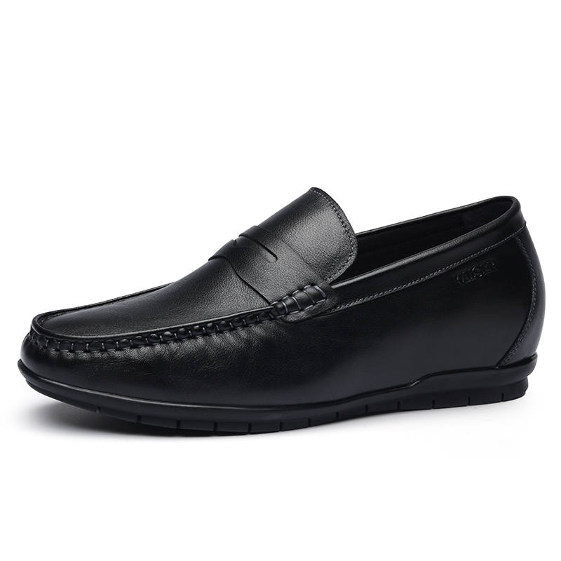 KAISER KAISER Cow Leather Casual Shoes Men's Black