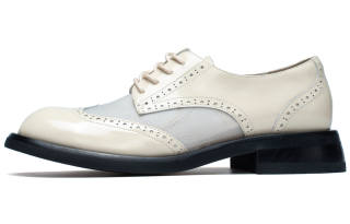 Anthony Miles Cow Leather Casual Shoes Women's Ecru