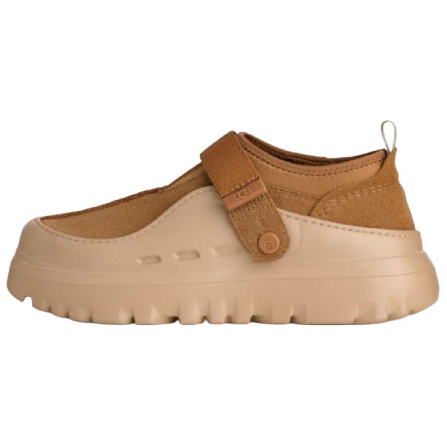 UGG UGG PeakMod Lowcut Cow Split Leather Low top Casual Shoes Unisex Chestnut