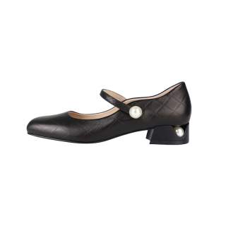 Gardenia Fille Sheepskin Spool Heel Mary Jane Shoes Women's