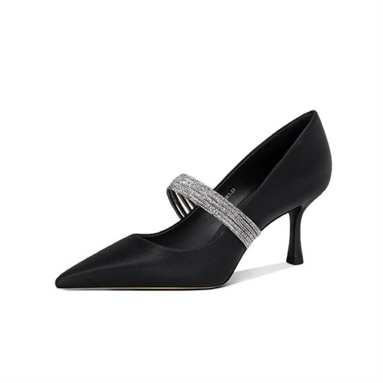 JESSICA SOPHIA Pu Slim Heel High Heels 6.5cm Women's