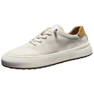 H2 Top Grain Cow Leather Low top Skateboard Shoes Men's White