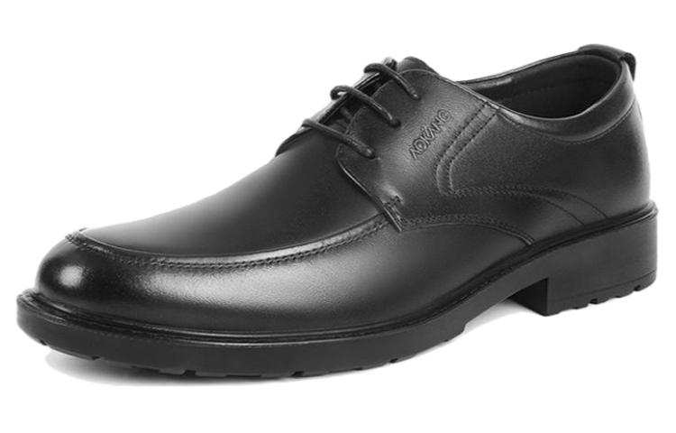 AOKANG Casual Leather Shoes Men's Black
