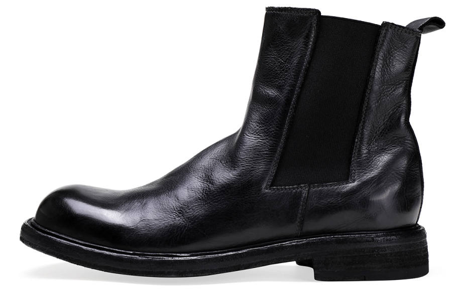 BOSSSUNWEN Chelsea Boots Men's Black/Brown Color