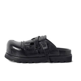 HUANXIANGZHE EVA Slip Resistant Closed Toe Slippers Unisex Black