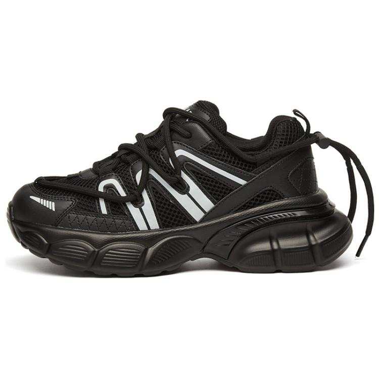 KEKAFU Leather Lightweight Abrasion Resistant Lightweight Abrasion Resistant Low top Chunky Sneakers Women's