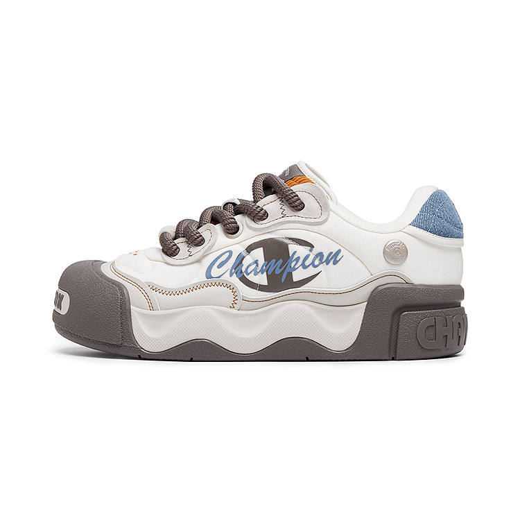 Champion Low Sugar Puffy Shoes Synthetic Leather, Textile Balance Low top Skateboard Shoes Men's