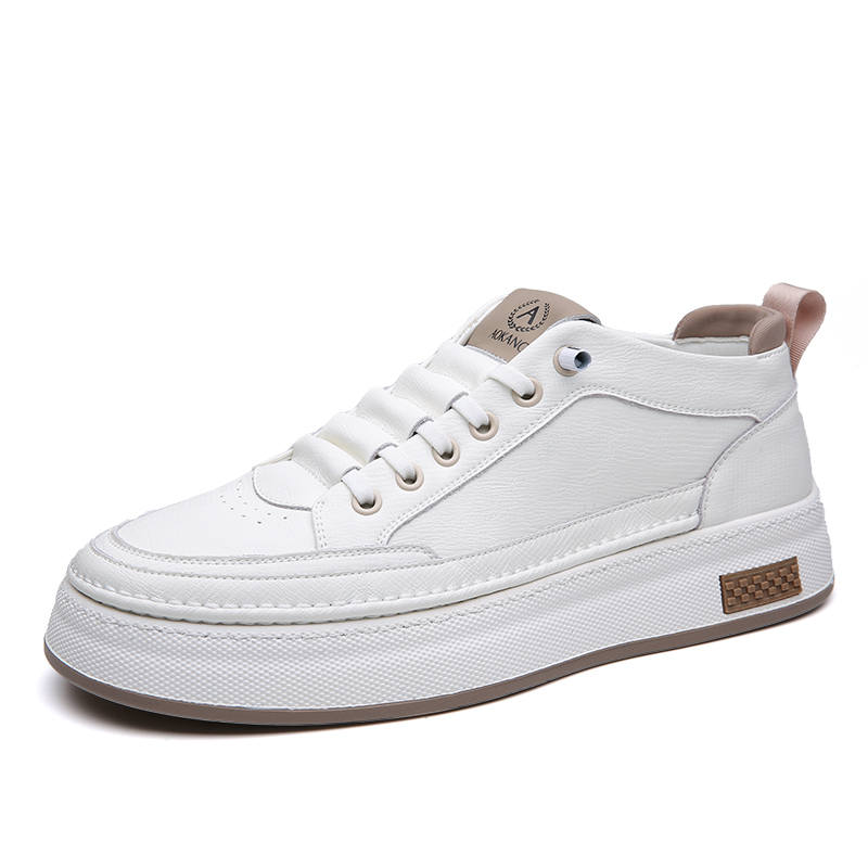 AOKANG Cow Split Leather Slip Resistant, Lightweight, And Breathable Low top Skateboard Shoes Men's