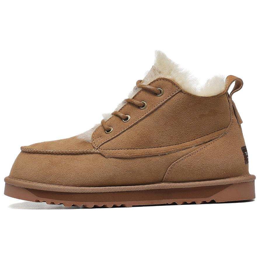 TASMAN AUS Sheepskin Thermal Snow Boots Men's Chestnut