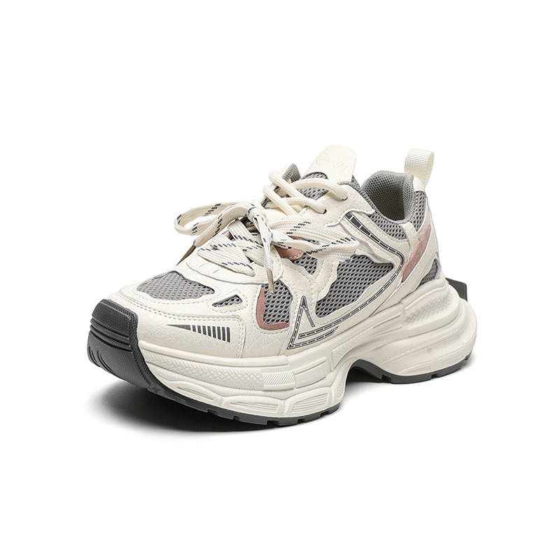 HUANAI Breathable Lightweight Height Increasing Low top Chunky Sneakers Women's