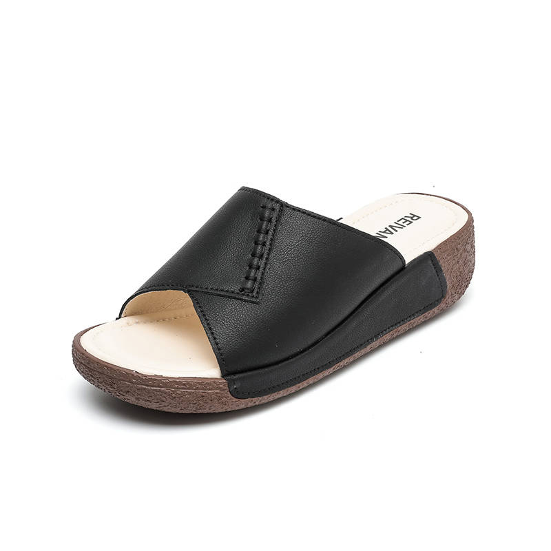 Reivantix Reivanti Slip Resistant Slide Slippers Women's Black