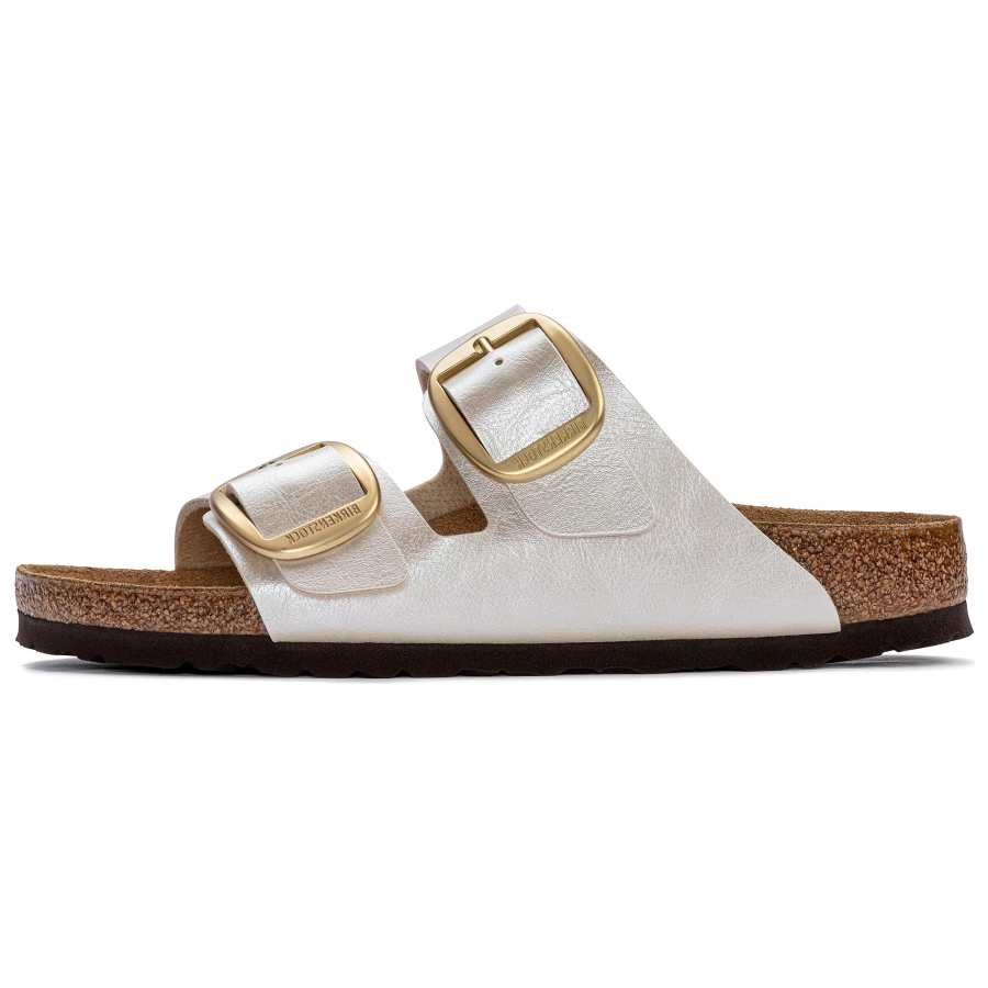 Birkenstock Arizona Big Buckle Slide Slippers Women's Beige Narrow