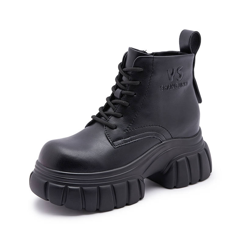MILANLIANGE Short Combat Boots 7cm Women's