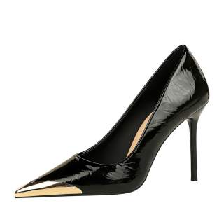 YAFEI XUANYU Microfiber Leather Slim Heel High Heels 9.5cm Women's