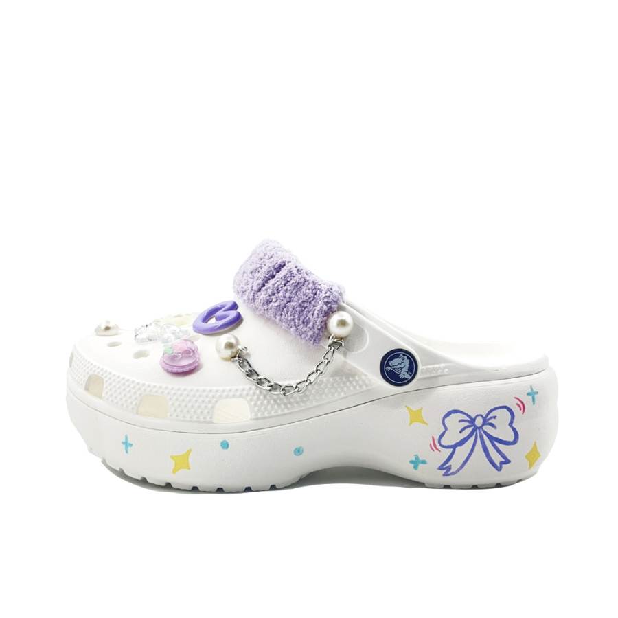 Crocs Crocs Classic Platform Clog EVA Clogs Unisex White