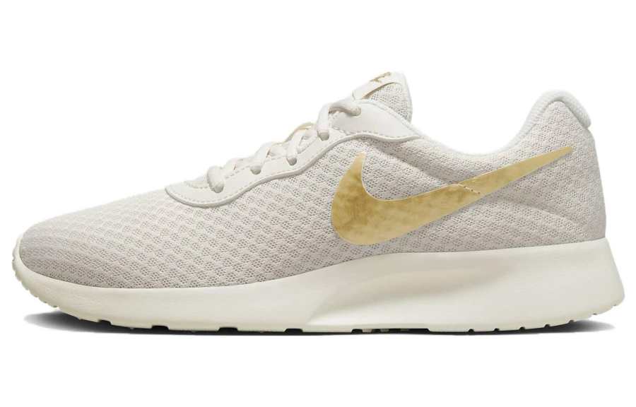 Nike Nike Tanjun Mesh Comfortable Breathable Low top Casual Shoes Women's Metal Gold