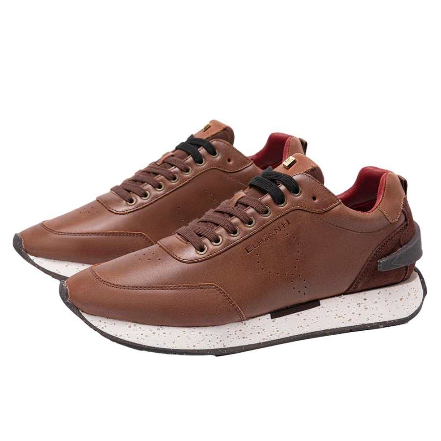 ELHANN.H Synthetic Leather Abrasion Resistant Slip Resistant Abrasion Resistant Slip Resistant Low top Casual Shoes