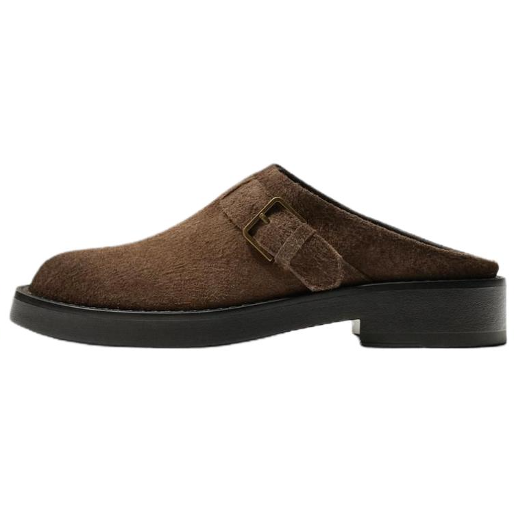 ZARA Abrasion Resistant Closed Toe Slippers Men's Brown