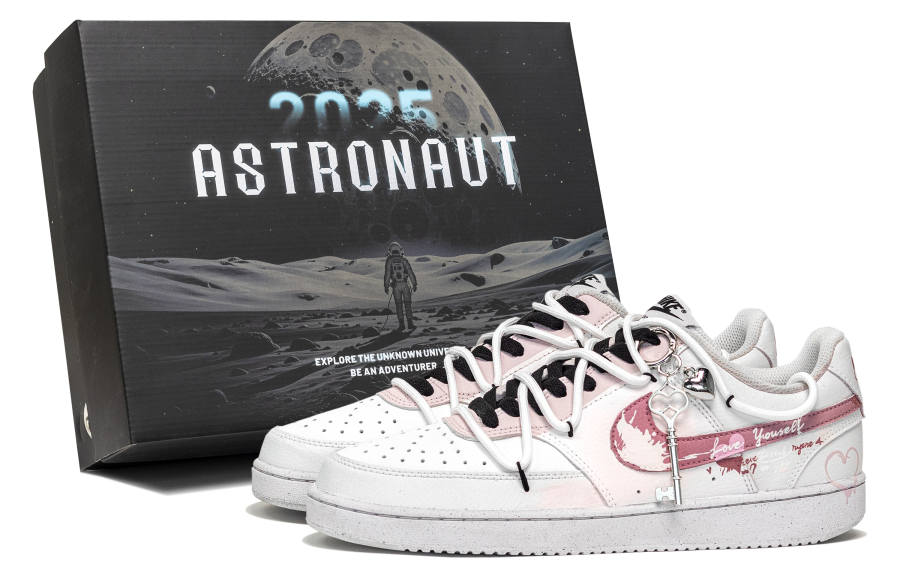 Nike Nike Court Vision 1 Great Journey West, Heartbeat Bubu, Special Shoe Box Low top Skateboard Shoes Men's