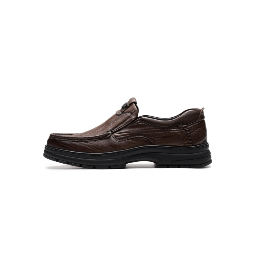 AOKANG Casual Leather Shoes Men's Brown