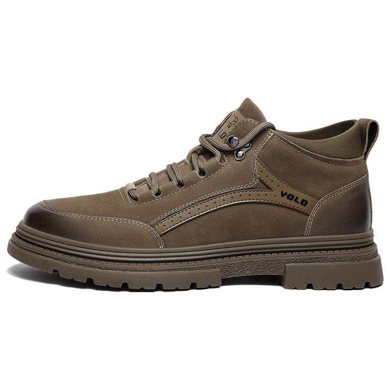VOLO VOLO Cow Leather Short Combat Boots 3cm Men's