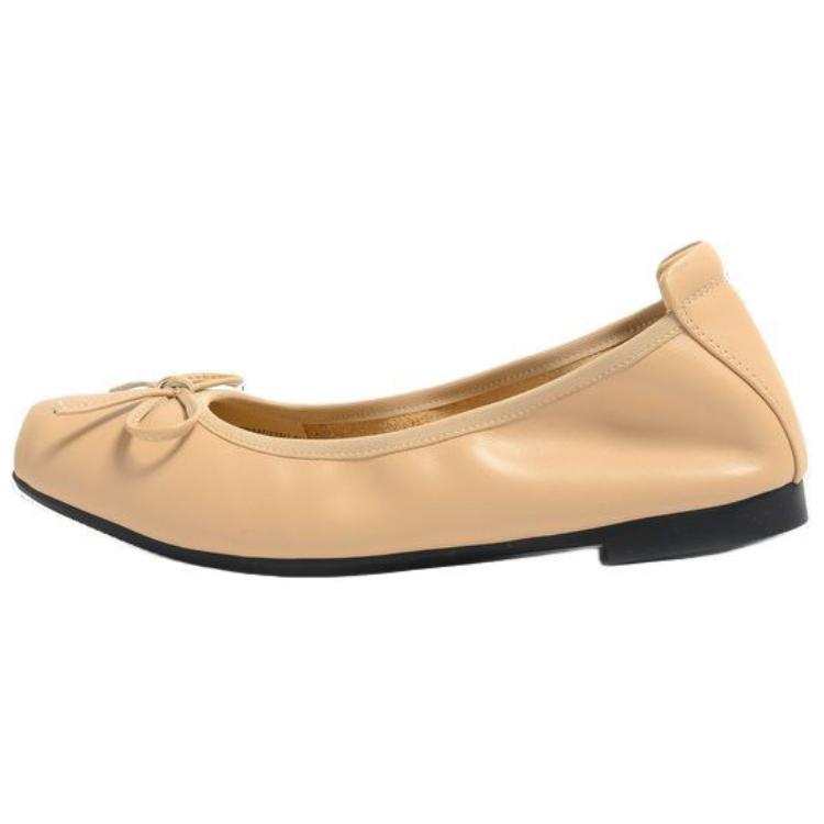 STEVE MADDEN Cow Leather Casual Shoes Women's Apricot
