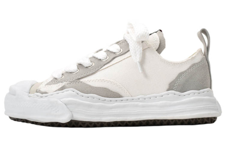 MIHARA YASUHIRO Hank OG Sole Broken Canvas Low top Athletic Shoes Unisex White