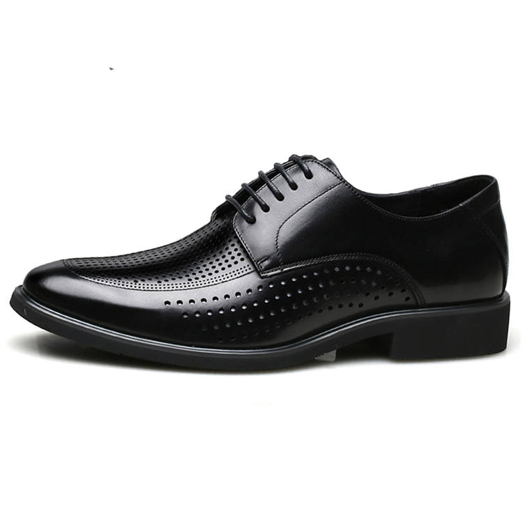 KAIMALONG Cow Leather Dress Shoes Men's Black